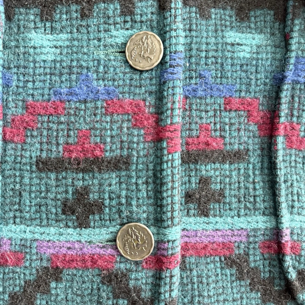 Woolrich Womens Aztec blazer Jacket Coat Size LARGE USA Made - Picture 2 of 8